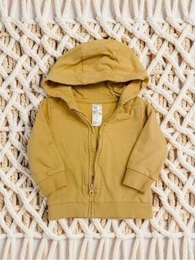 H&M Baby’s Hooded Zip Jacket in Mustard Yellow